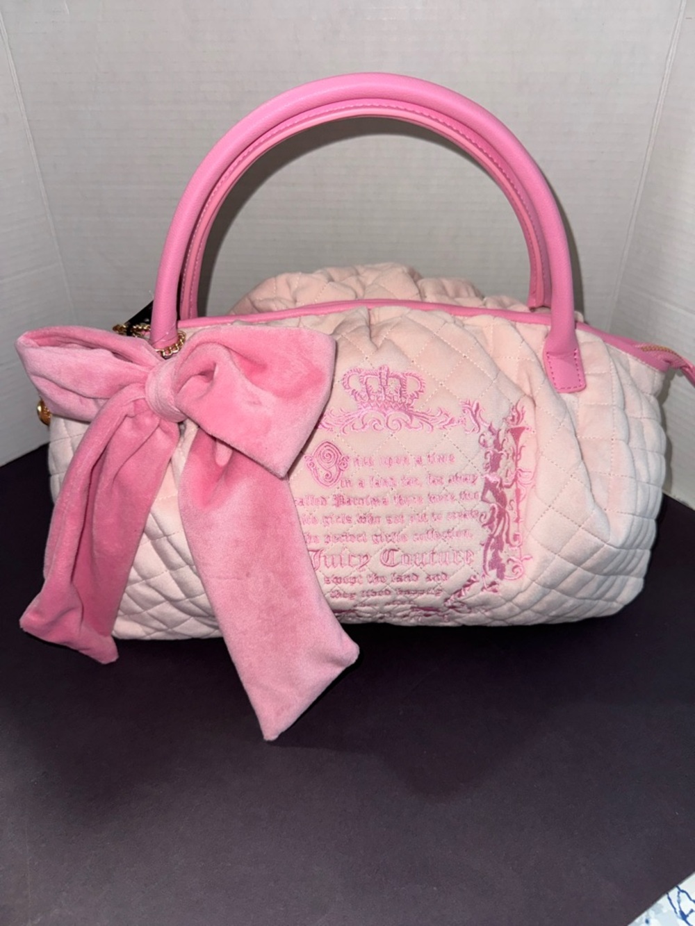 Juicy Couture Juicy Tale Bowler in powder blush BNWT